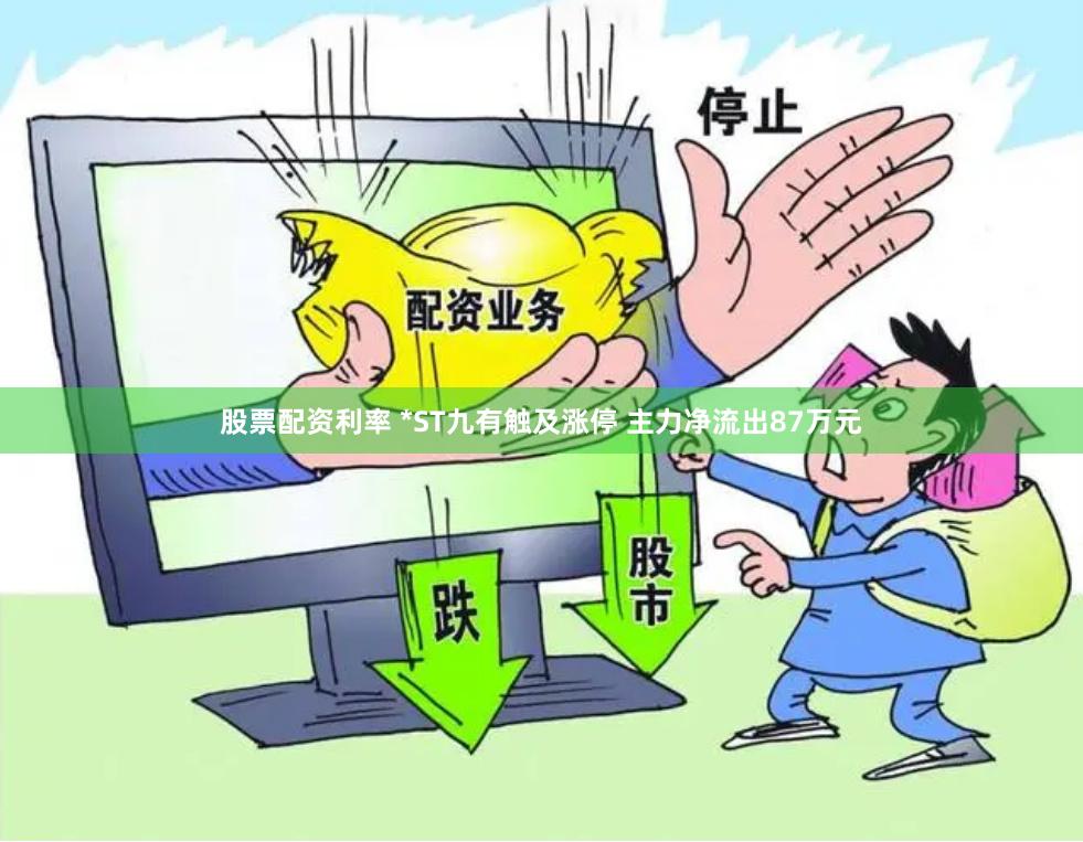 股票配资利率 *ST九有触及涨停 主力净流出87万元